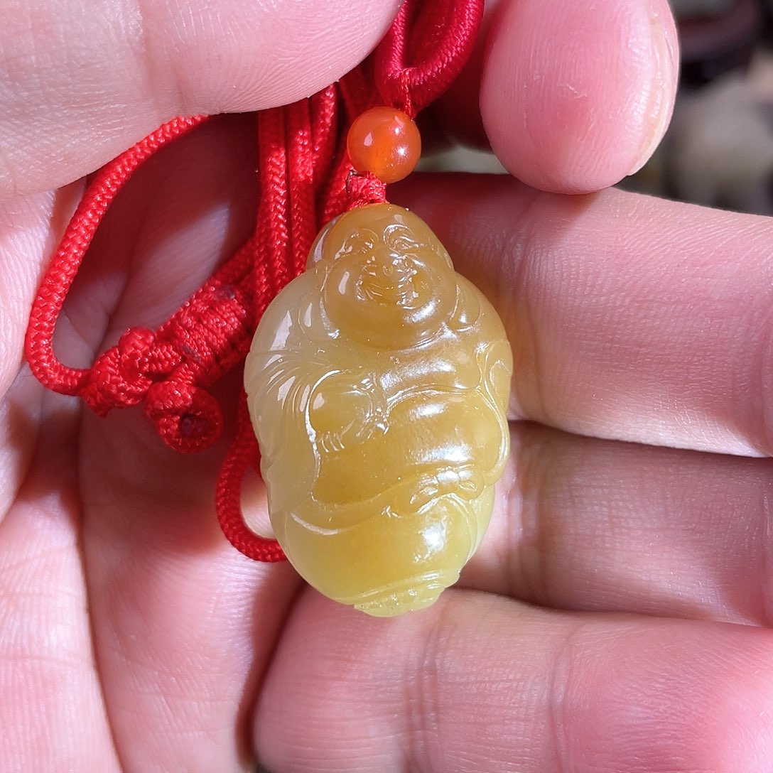和田玉吊坠(不含链)未镶嵌佛公