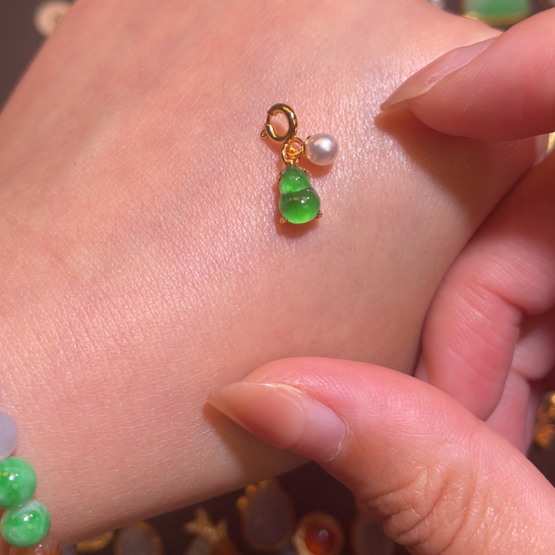 翡翠银S925镶嵌颈饰