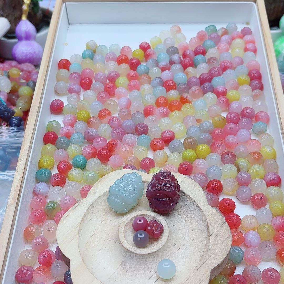 魏***星玛瑙/玉髓未镶嵌手链盐源25