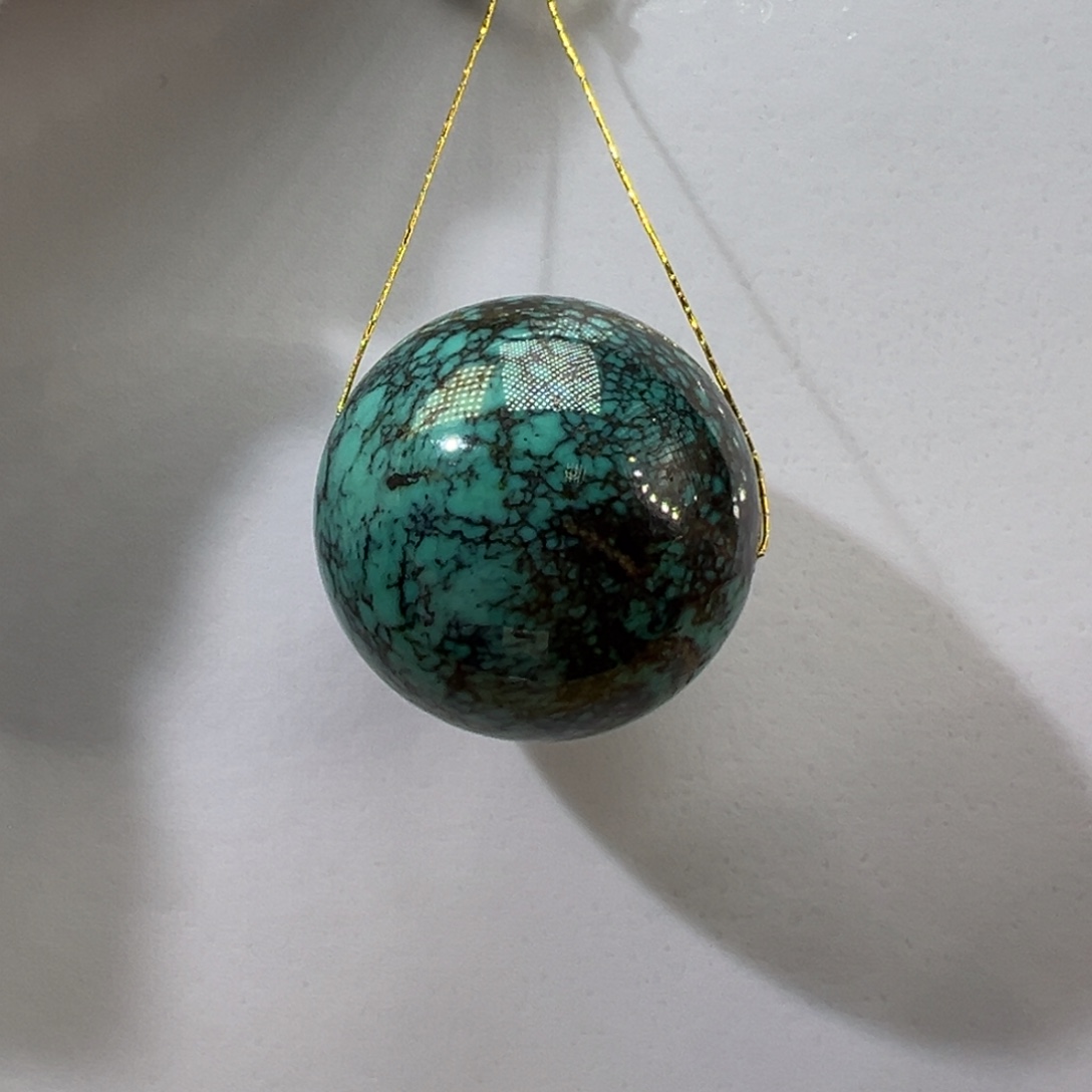 绿松石未镶嵌挂件26mm