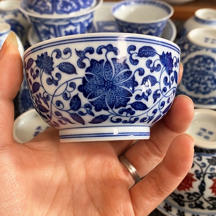 【呈礼】缠枝莲正德杯