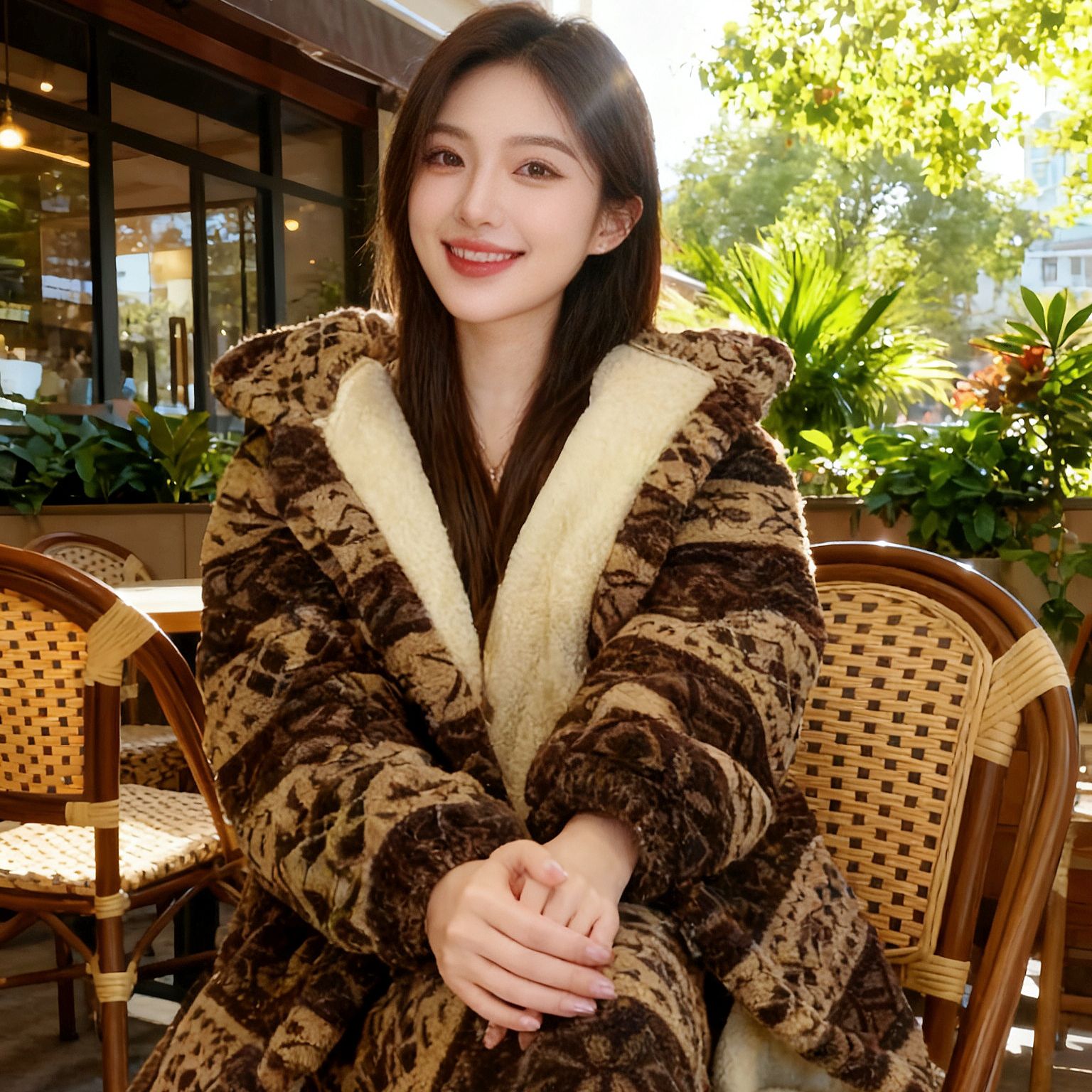 【榛果密语费尔岛】可以穿到-10°双层加厚加绒新款睡袍冬季女款