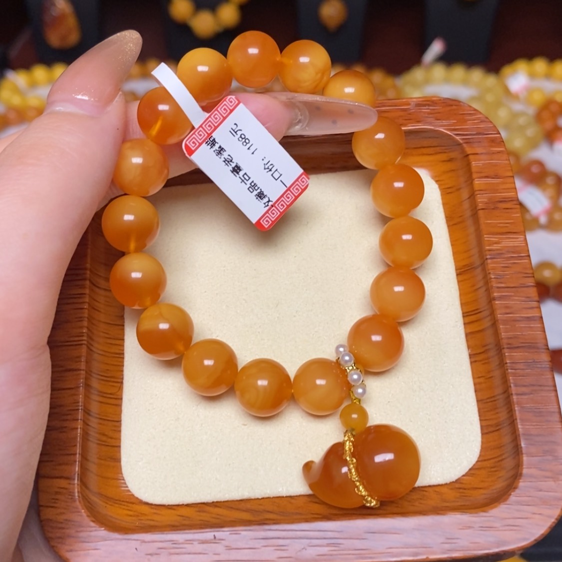 【闪购商品】蜜蜡手链未镶嵌手串