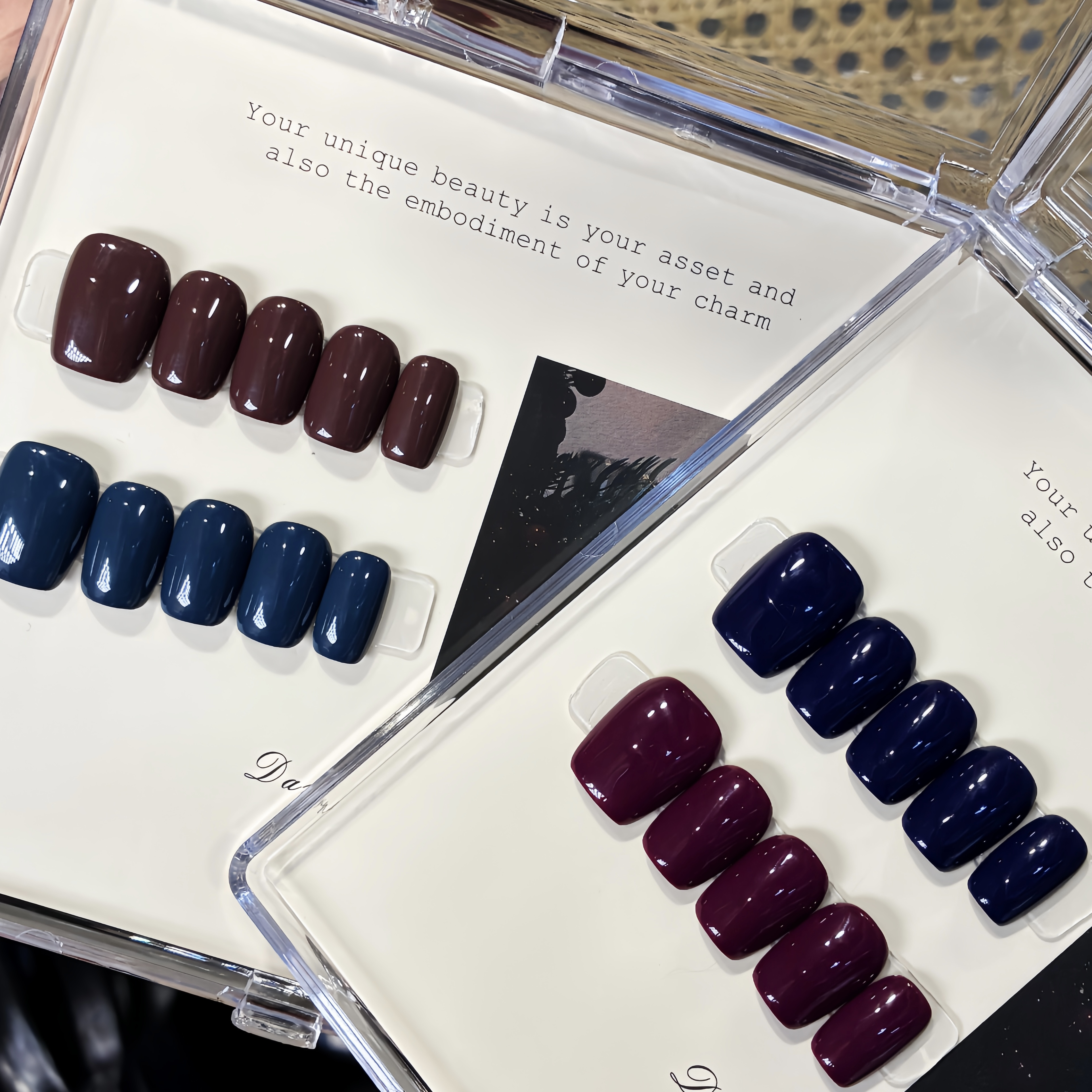 【繁花复古纯色】DT原创设计师纯手工穿戴甲美甲