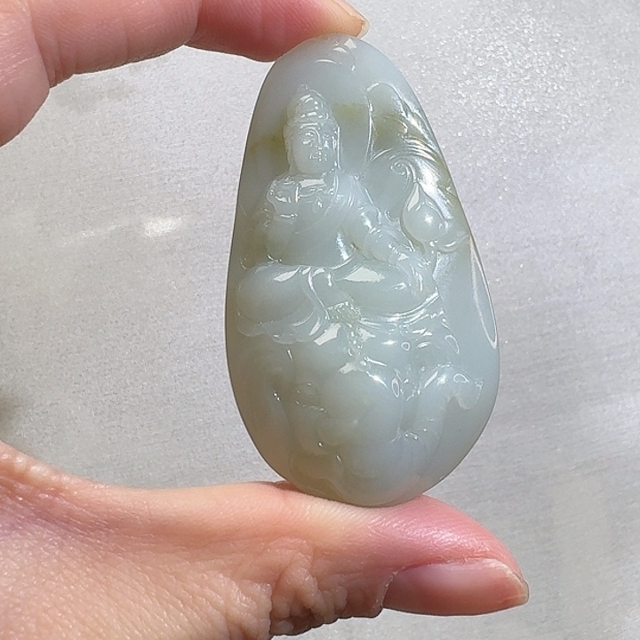 和田玉颈饰未镶嵌米达33g