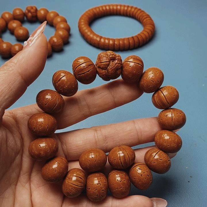 桃核手串算盘17全品16颗