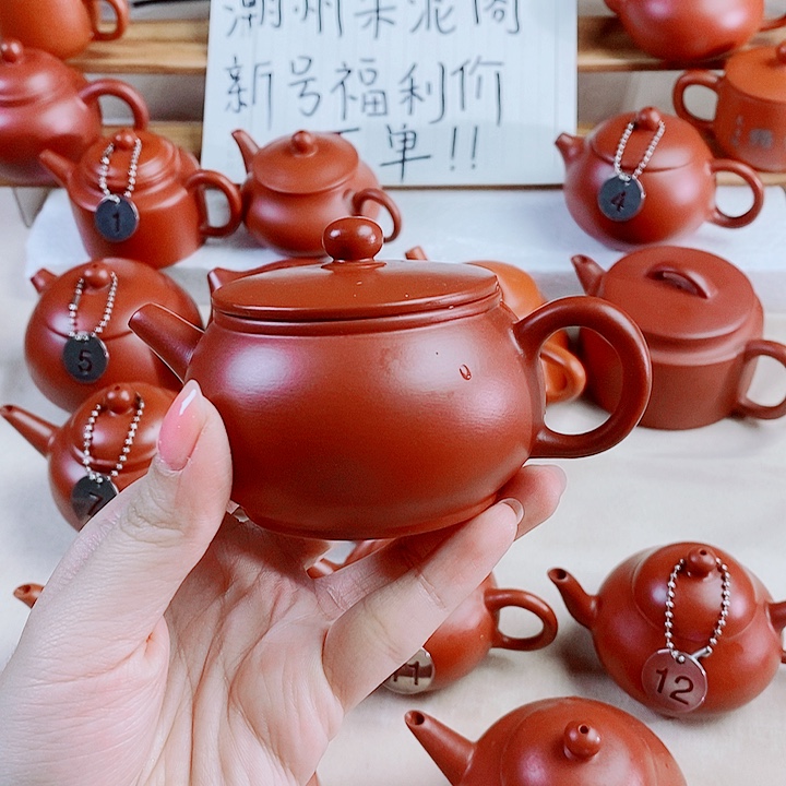 潮州朱泥壶古壶130