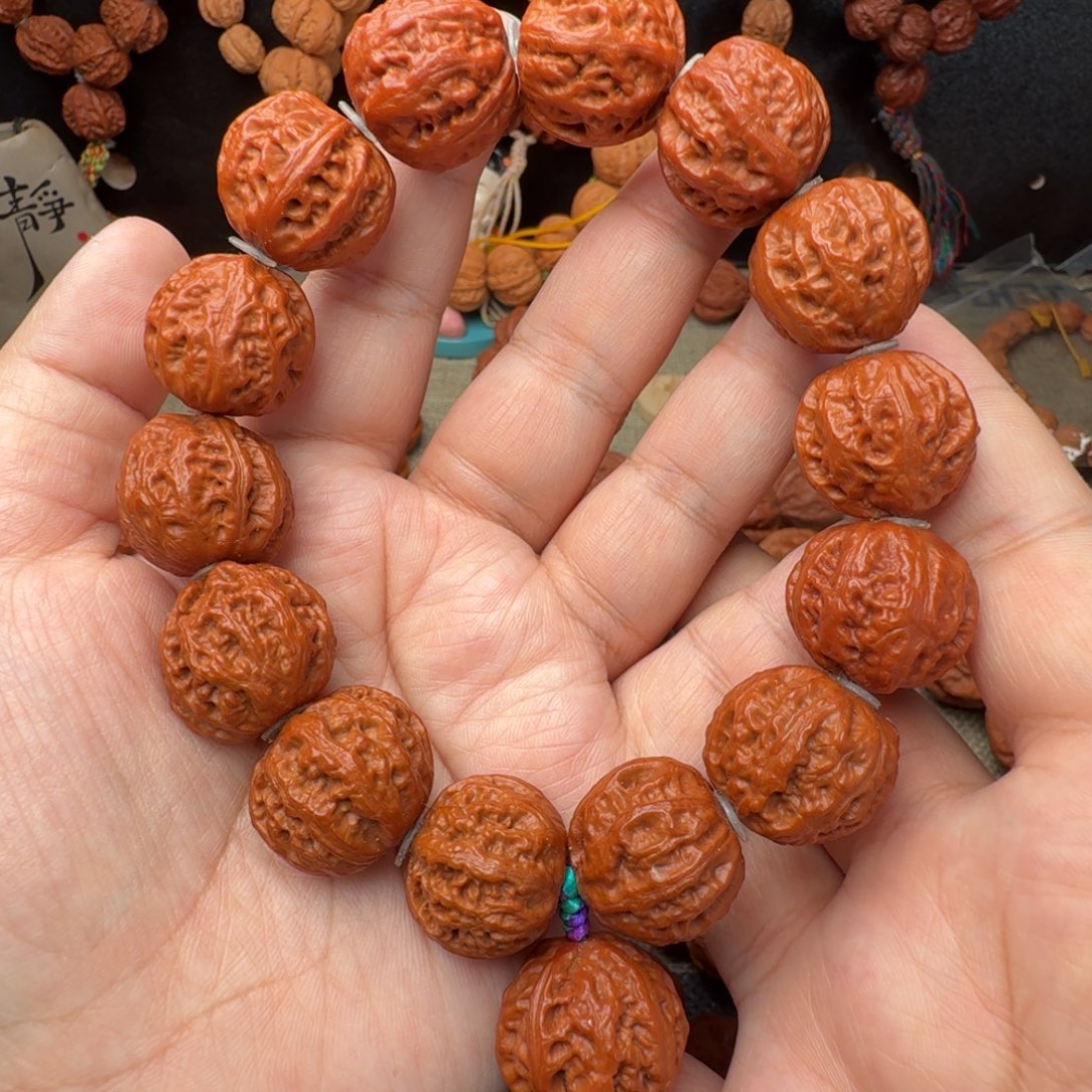 手串文玩核桃珊瑚纹手持21