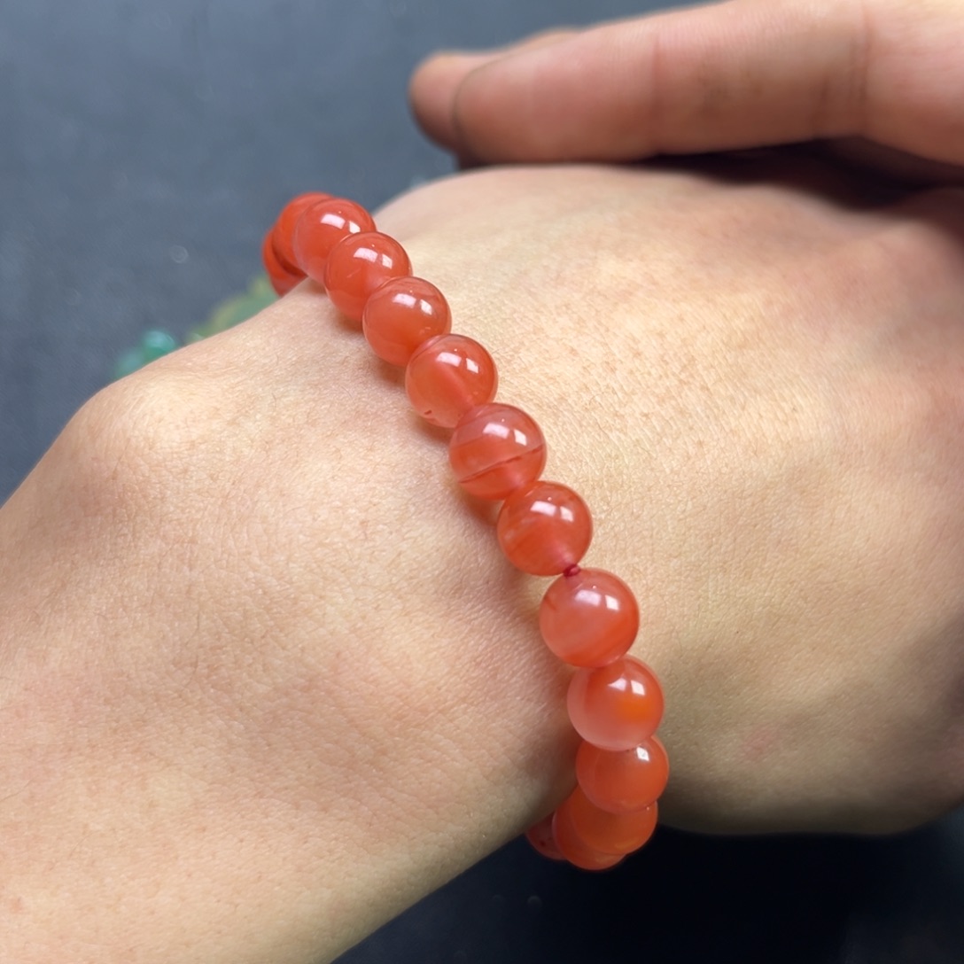 玛瑙/玉髓颈饰未镶嵌南红手串卡8多样性