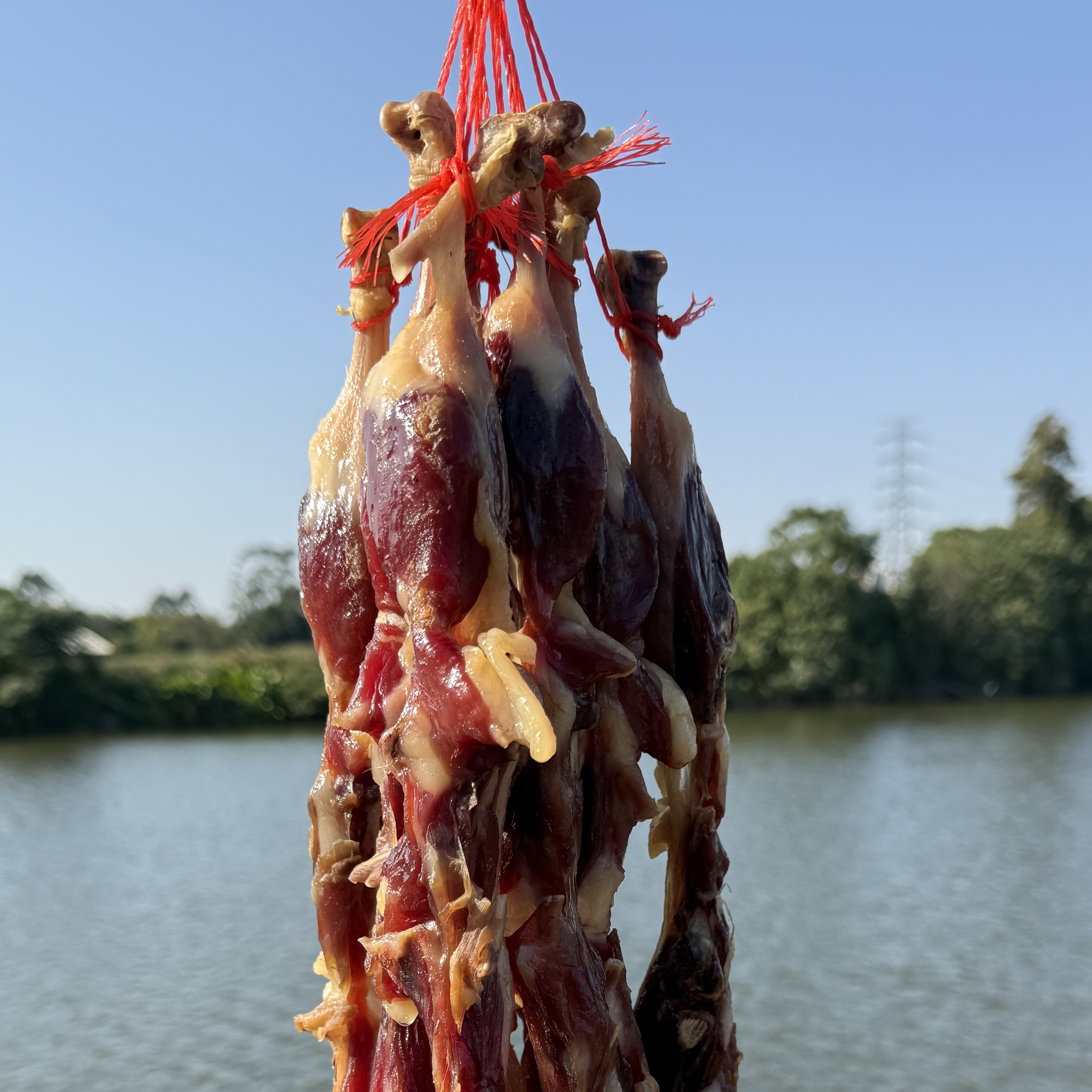 自然风干腊鸭腿条腊香浓郁皮爽肉香下饭下酒
