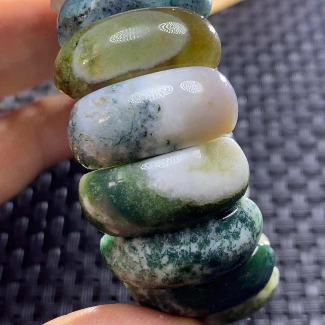 知***青玛瑙/玉髓未镶嵌颈饰