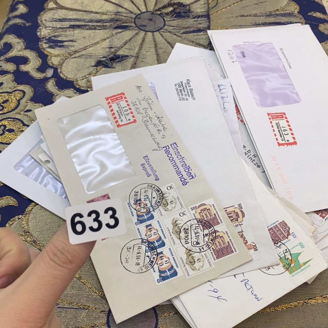 外国人物建筑信封