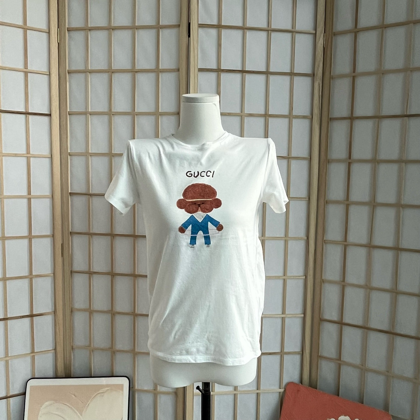 95新 GUCCI/古驰 T49 白色 短袖 95新 12码 肩宽38 胸围84 衣长59