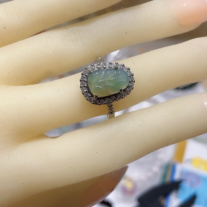 翡翠未镶嵌戒指天然缅甸翡翠A货戒指