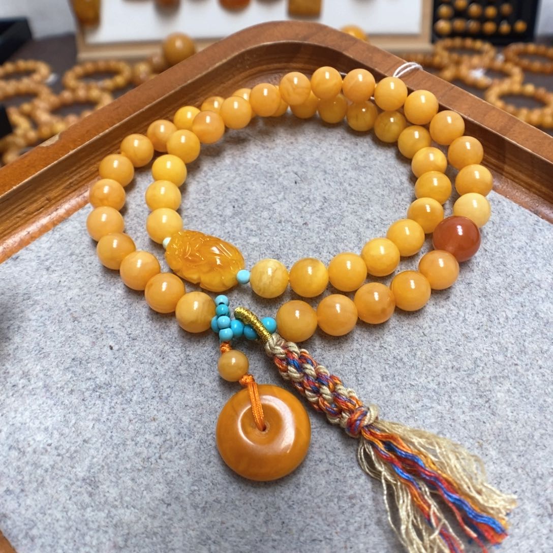 蜜蜡手串未镶嵌蜜蜡