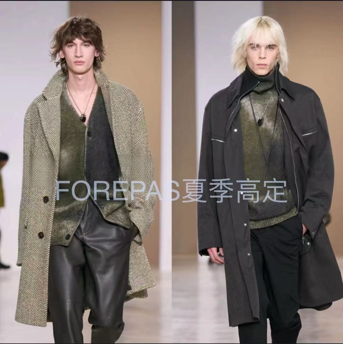 FOREPAS.2025夏季新款轻奢圆领T桖短袖男女同款