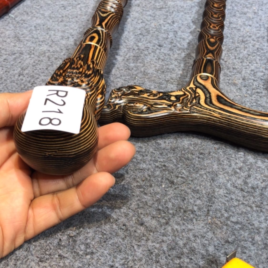 【闪购商品】木陆**林斑马木寿星手杖218