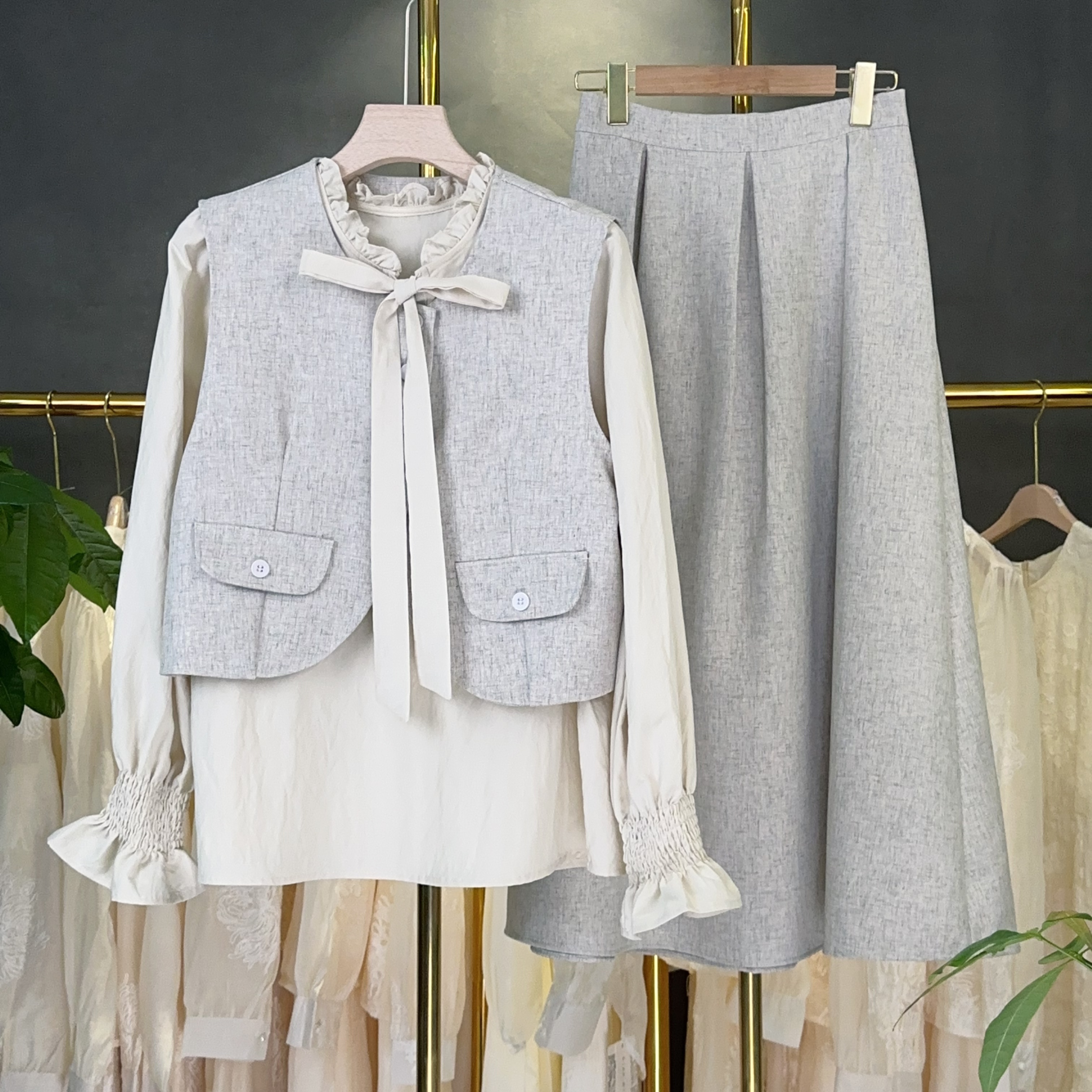 【RG5700】2025年新款气质休闲时尚减龄百搭显瘦收腰设计师