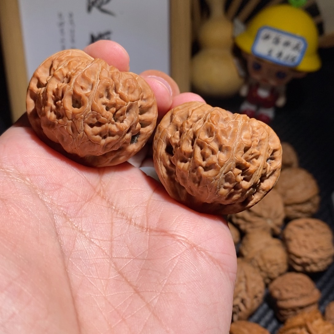 文玩核桃把件42全品老灯