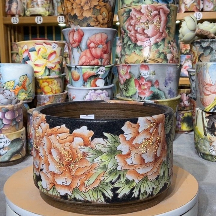 红陶景德镇艺术手绘作品