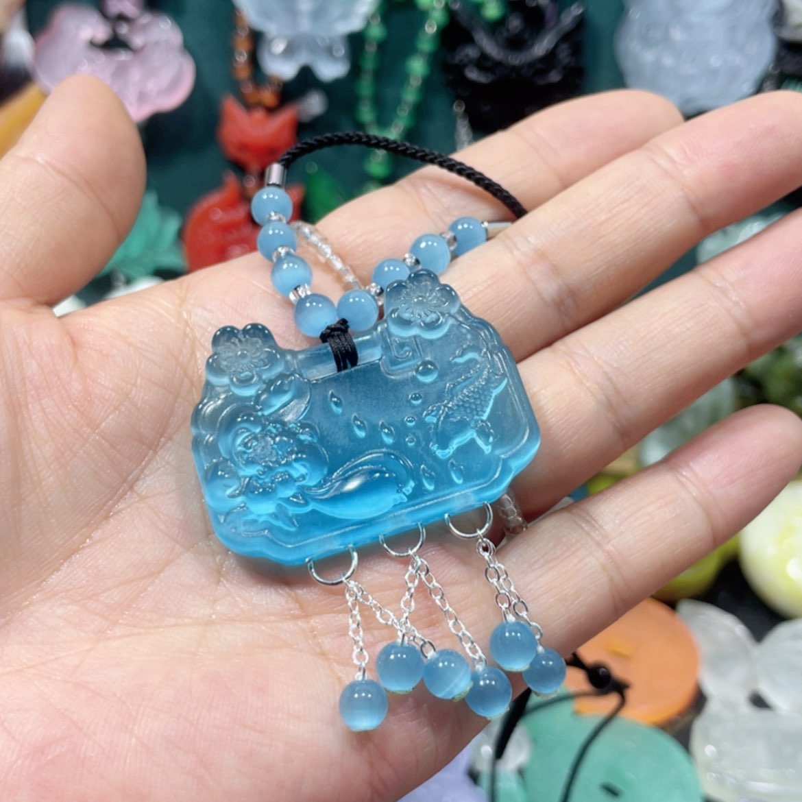 【闪购商品】未镶嵌岫玉颈饰云****713项链