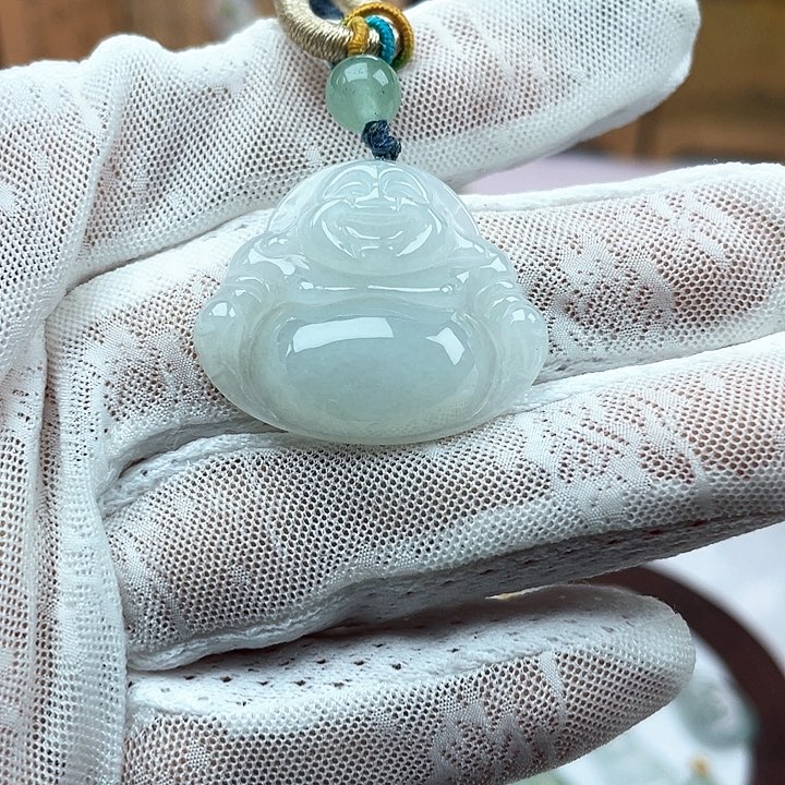 翡翠未镶嵌颈饰天然翡翠A货佛