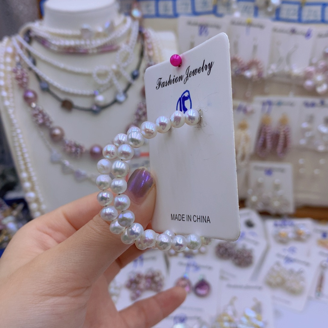 淡水珍珠颈饰银S925镶嵌