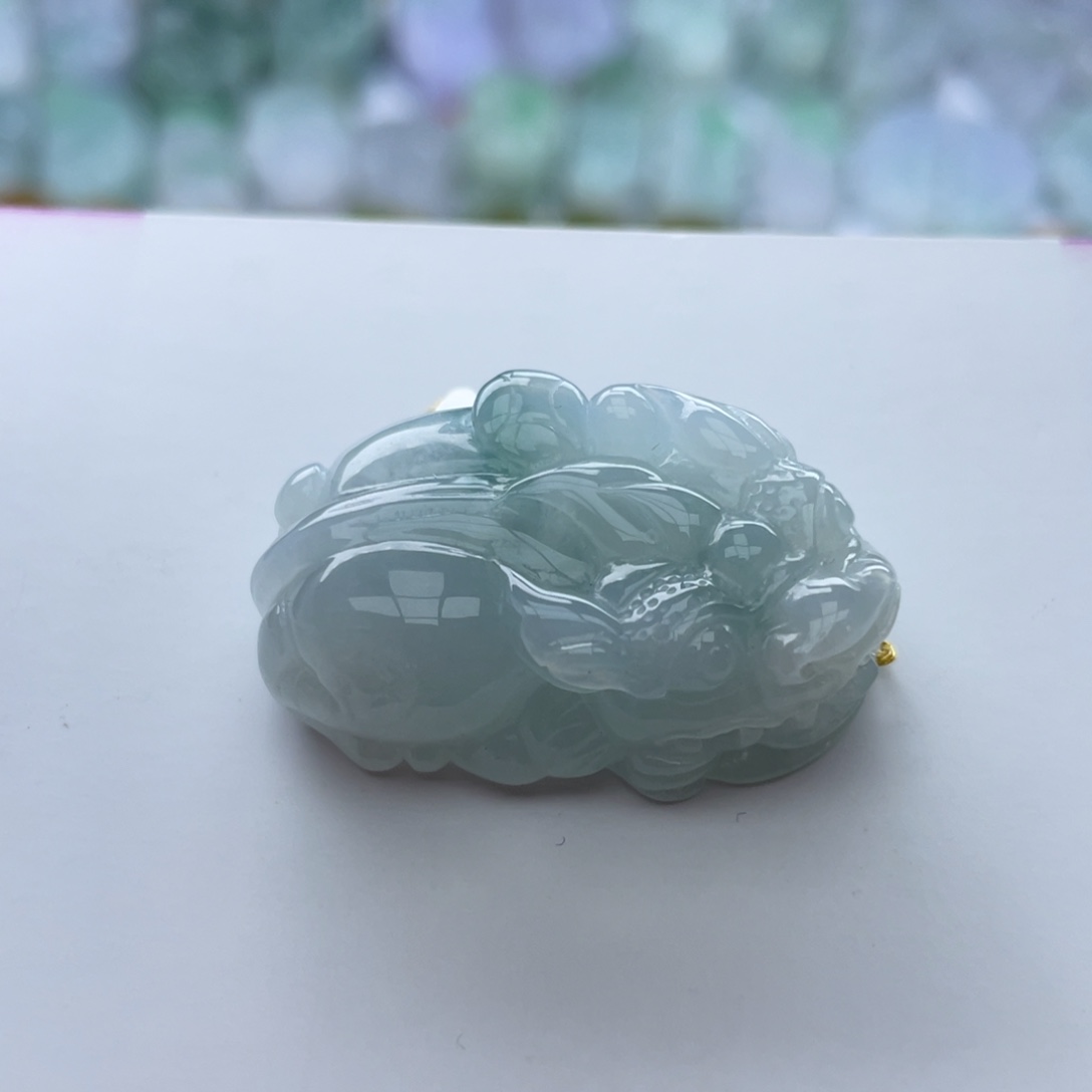 翡翠颈饰未镶嵌貔貅