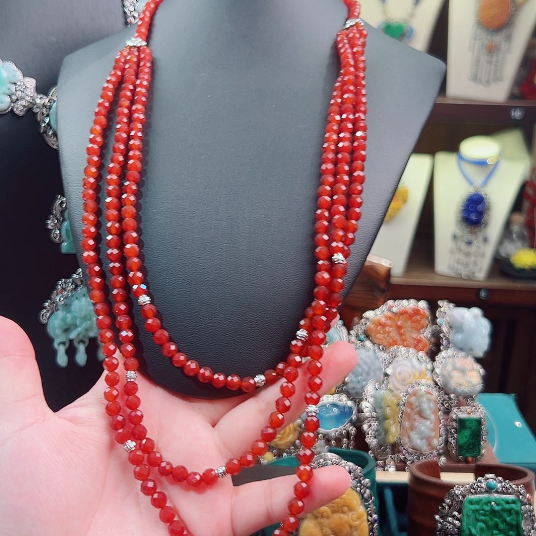 玛瑙未镶嵌颈饰国风