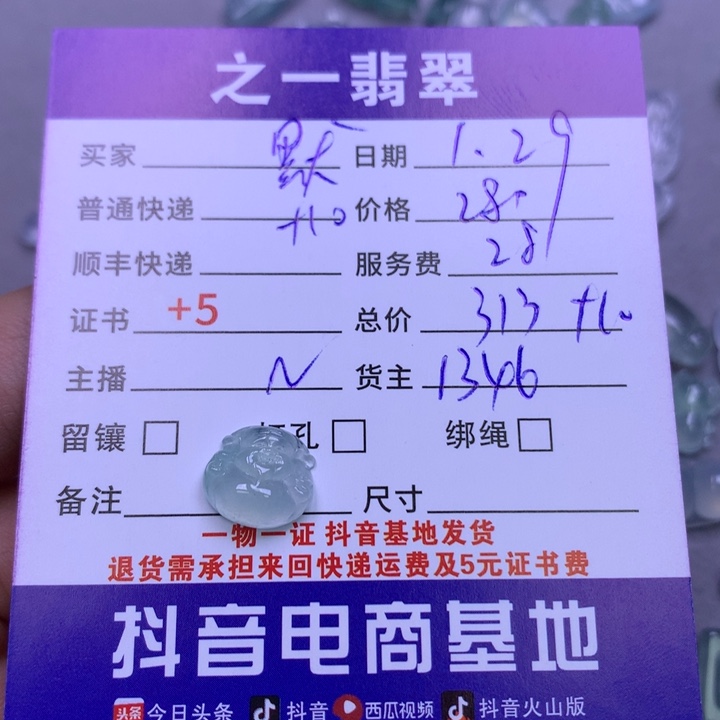 翡翠颈饰未镶嵌大**宝