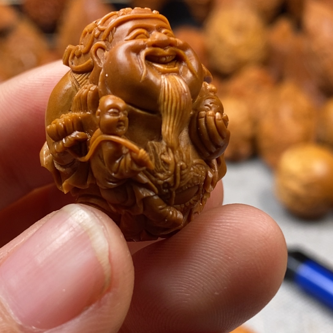 橄榄核手串/手链教*核雕手串