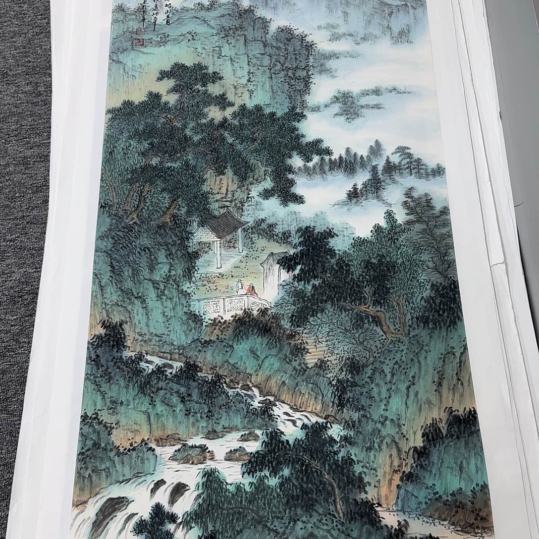 国画138*70纯手绘何润杰