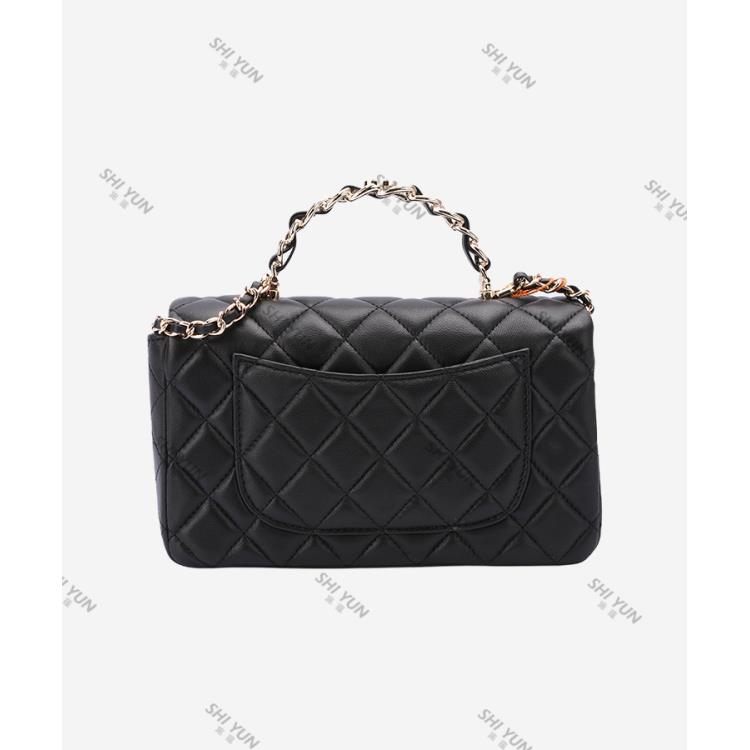 SHIYUN/施蕴黑色时尚手提斜挎女包33092-1
