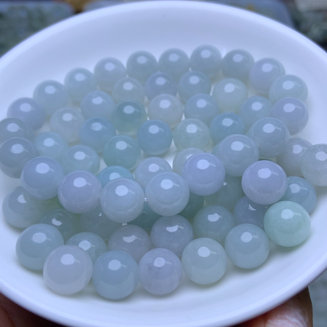 未镶嵌手链翡翠卡10冰珠子10个