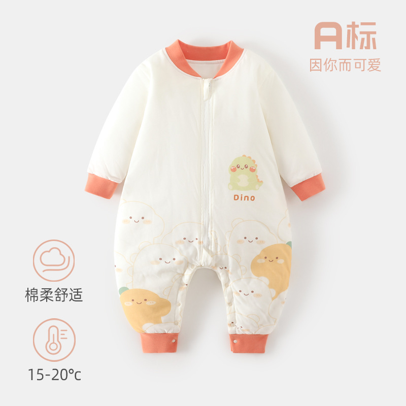可爱小恐龙睡袋纯棉40克婴幼儿新生儿睡袋宝宝亲肤睡袋儿童