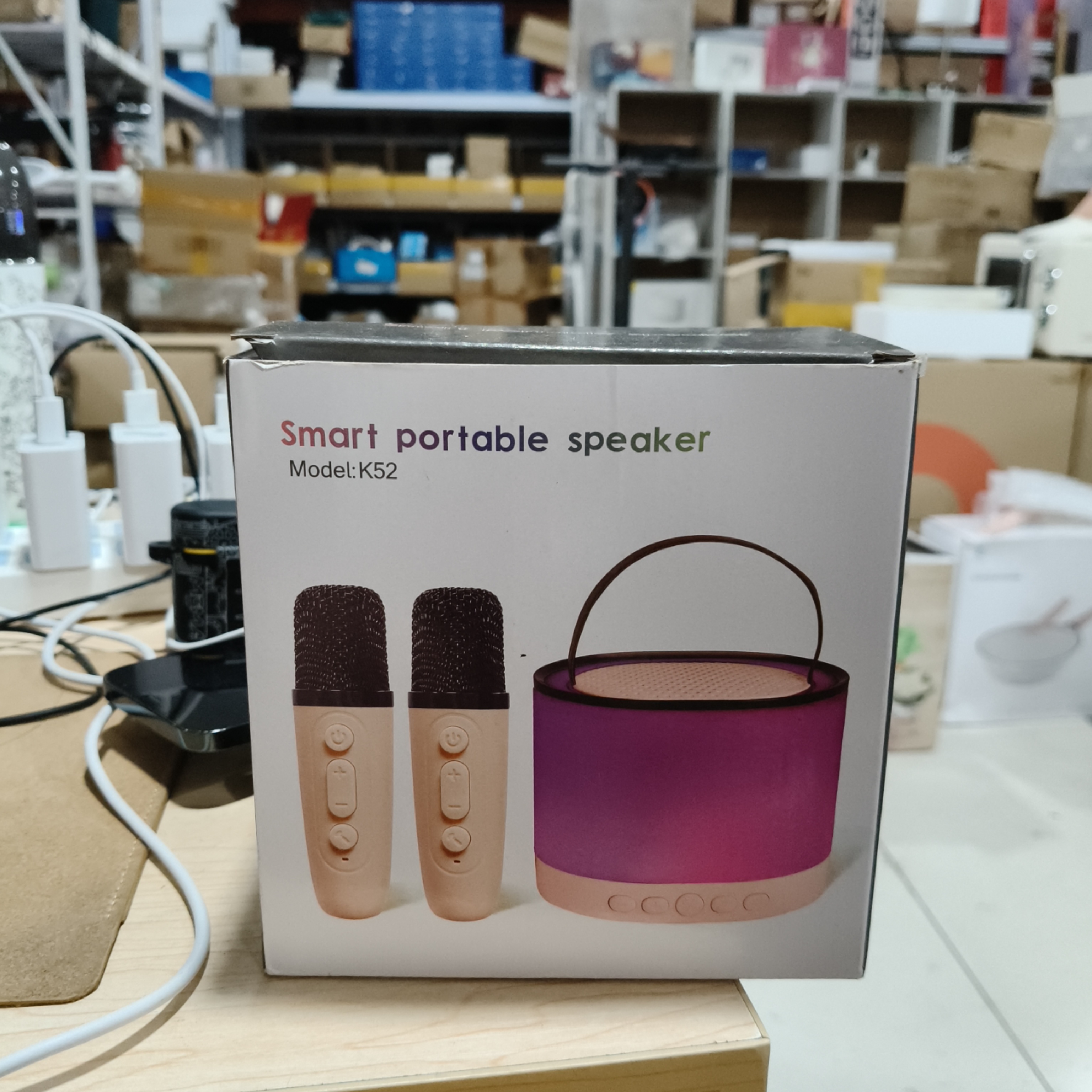 准新品  K52无线话筒音响一体麦克风K歌音箱无线蓝牙唱歌家庭版