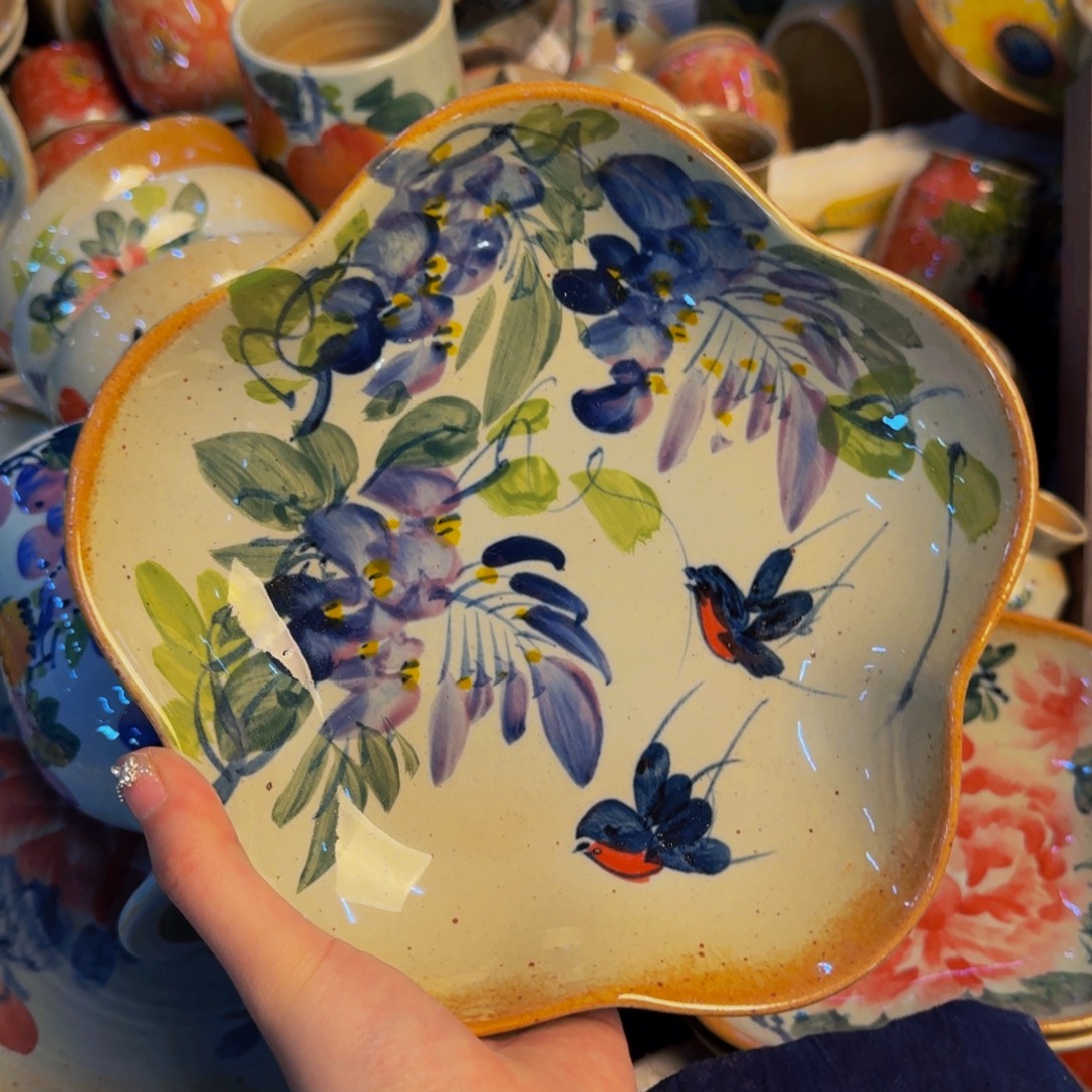 瓷片景德镇陶瓷手工手绘