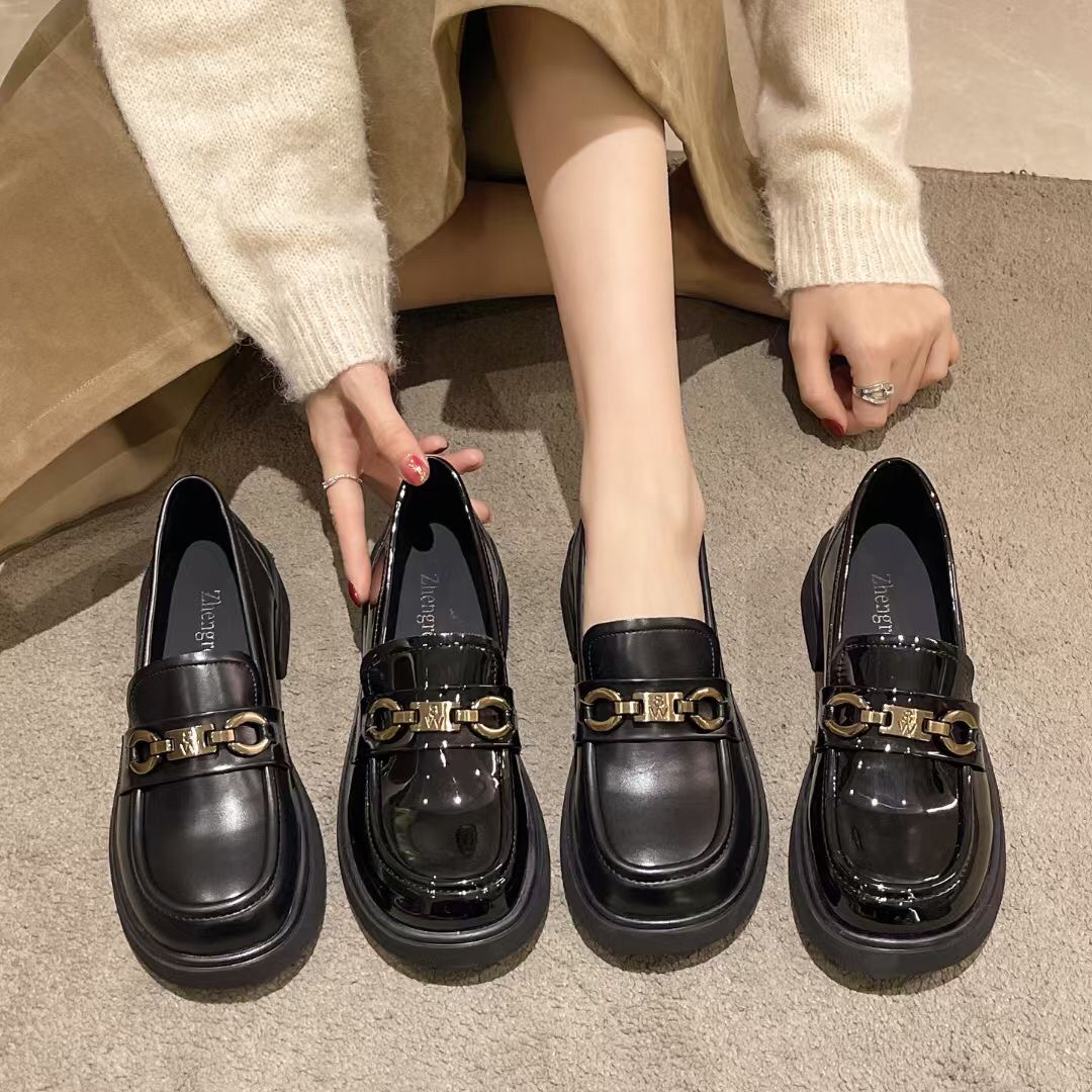 春季新款乐福鞋脚感宿舍时尚百搭软底软面