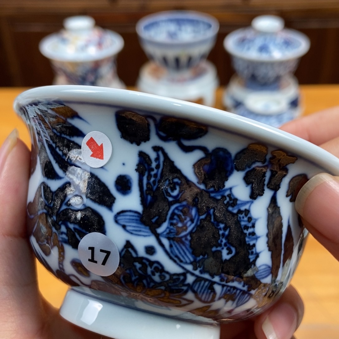 手绘现代茶具非古董
