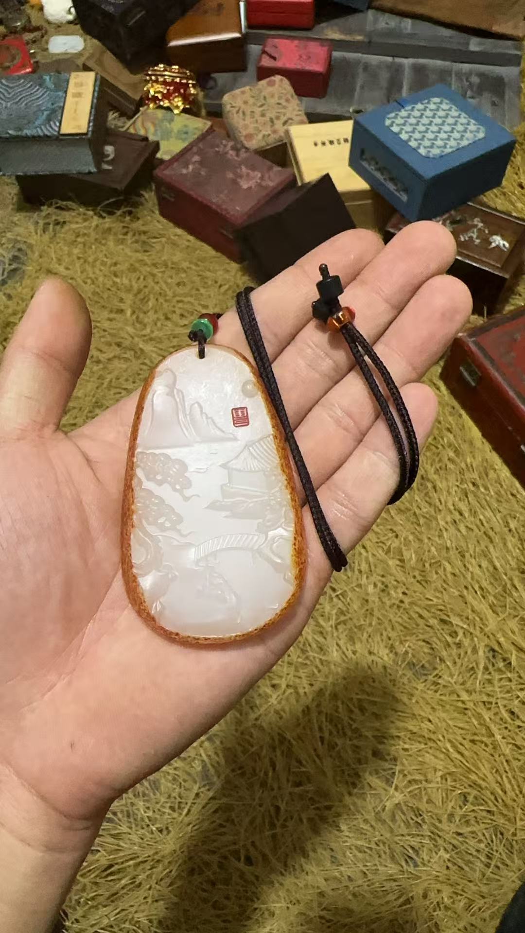 【闪购链接】带皮山水牌