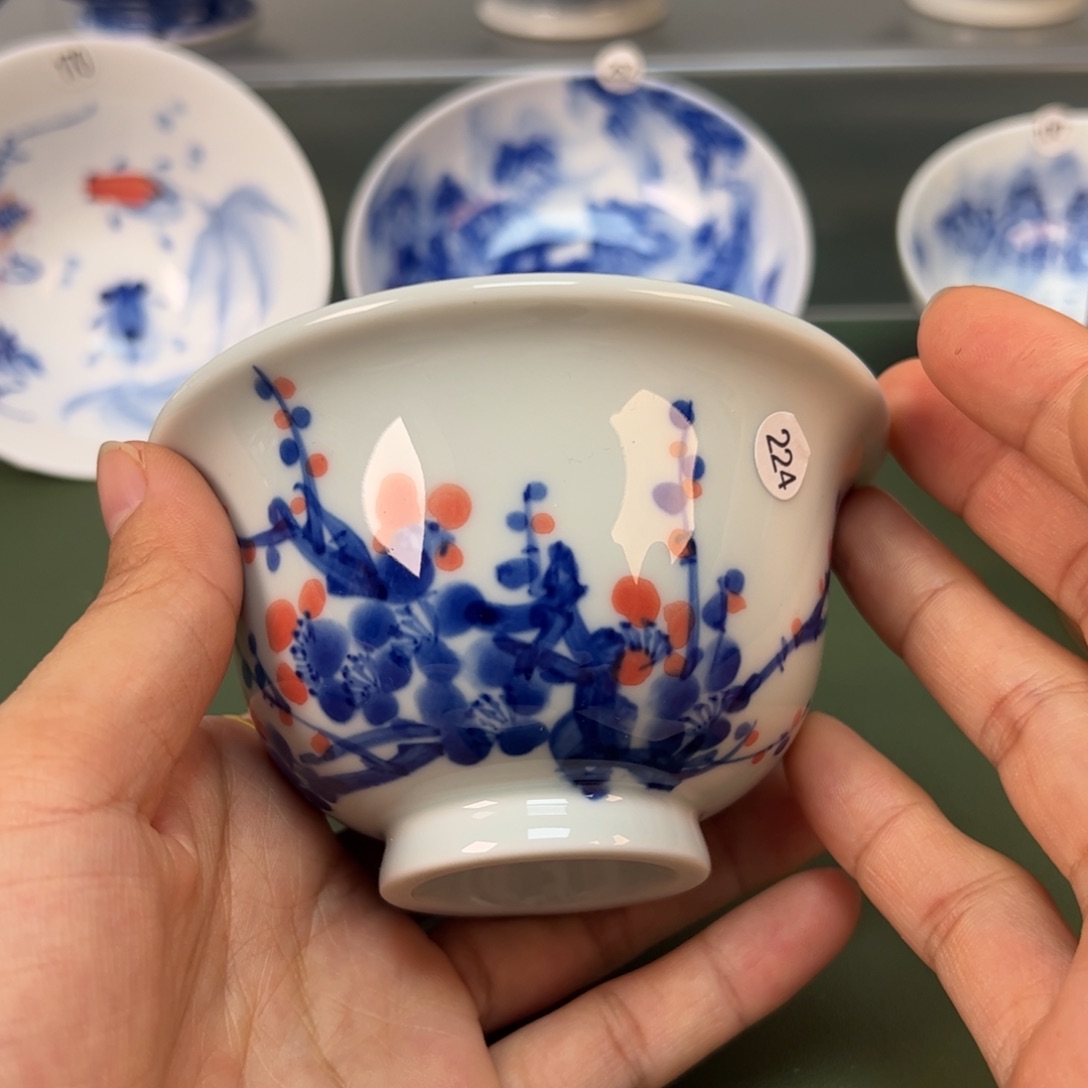 杯木木景德镇纯手绘茶具224
