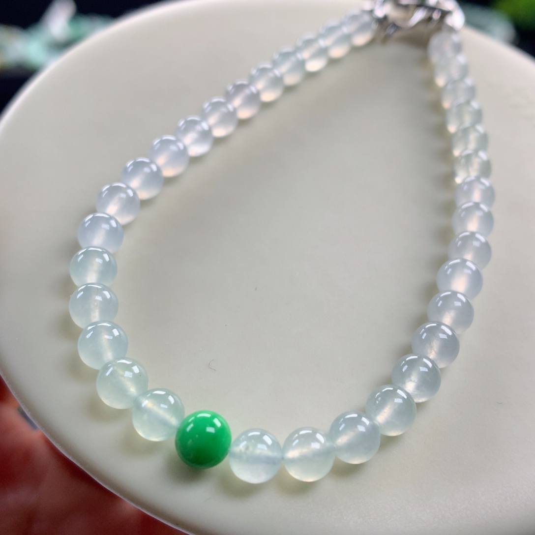 翡翠未镶嵌手链卡5