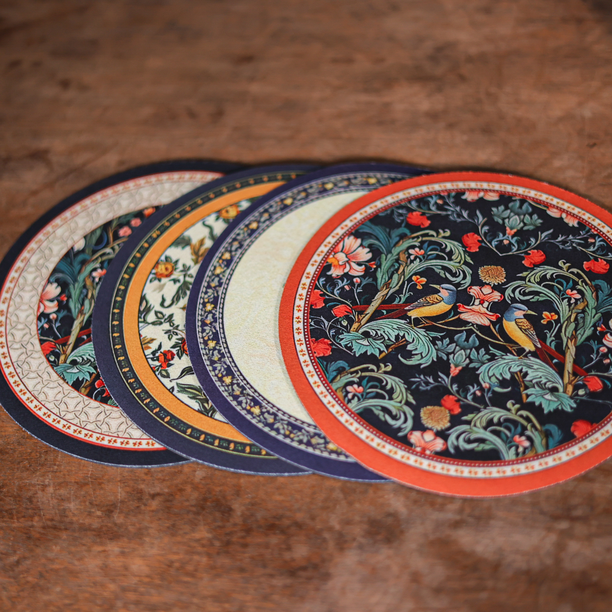 阿茶碧意秘境杯垫（4个一组）Q9590