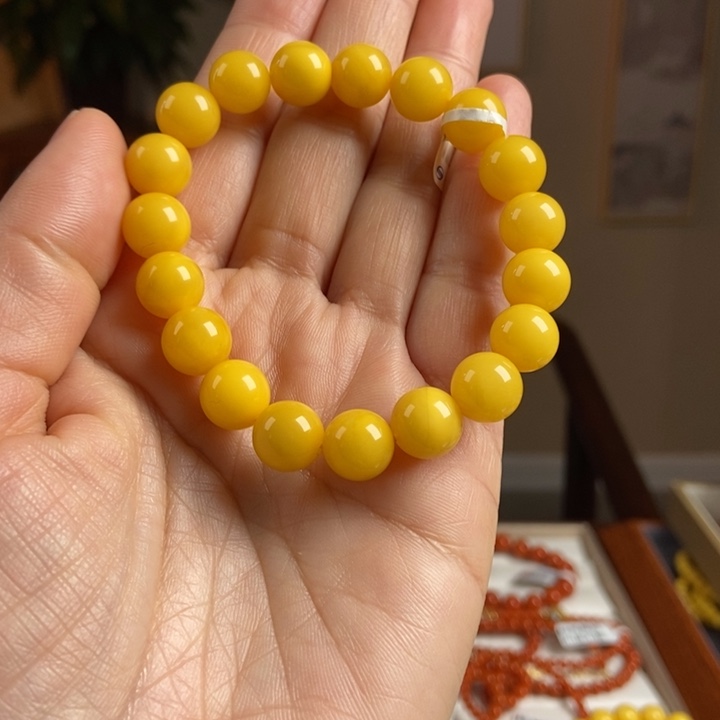 琥珀手链未镶嵌蜜蜡手串10