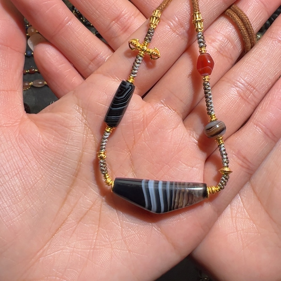 玛瑙/玉髓未镶嵌颈饰