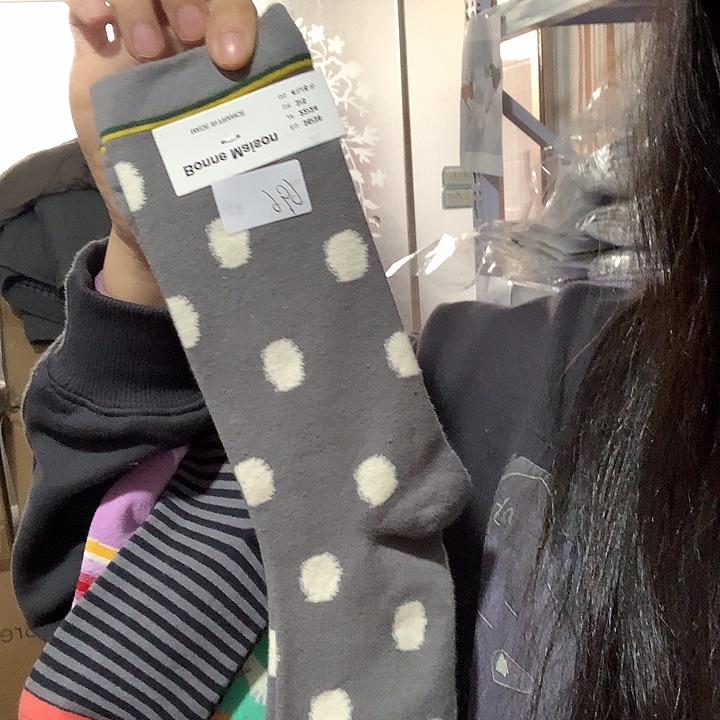 人造彩棉696中筒袜