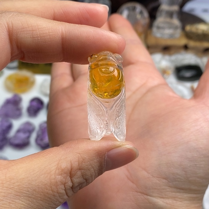 水晶颈饰未镶嵌倾**光定制