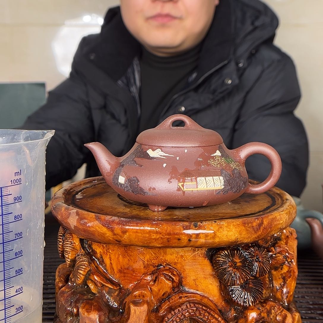 紫砂茶壶韩佳豪老师。200c c