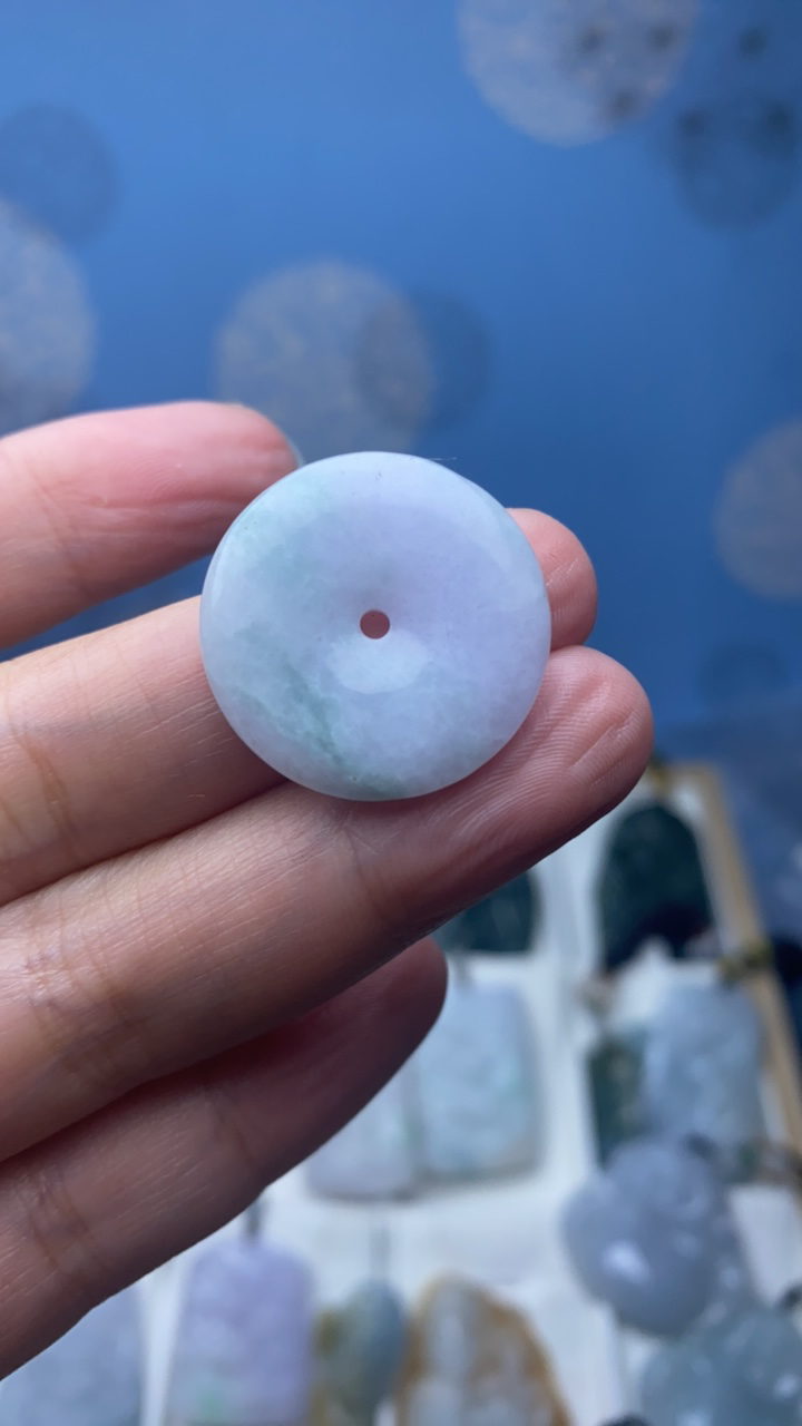 天然翡翠平安扣吊坠