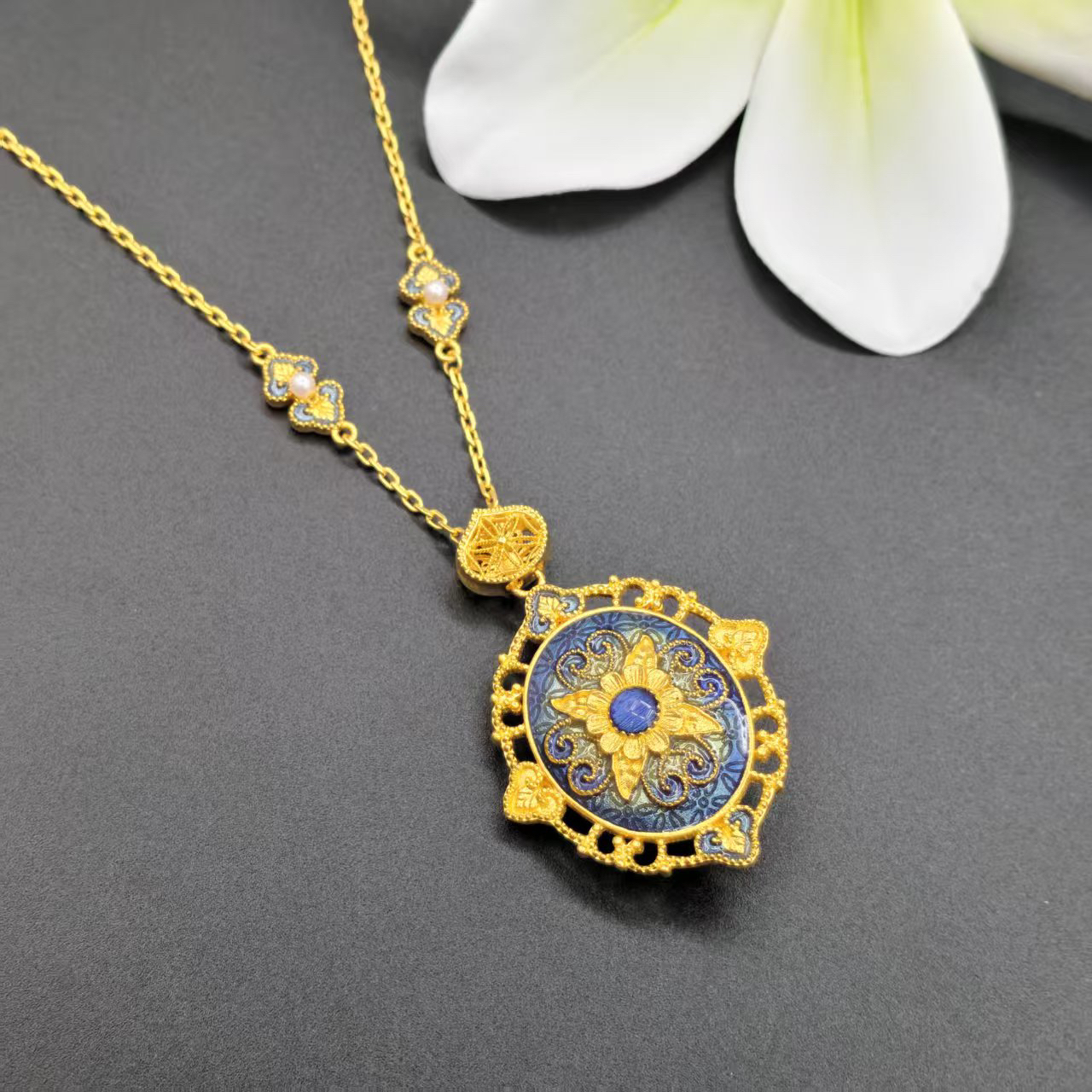 【恒潮珠宝】17.92g足金古法项链C0966009